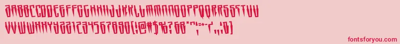 Swordtoothrotate Font – Red Fonts on Pink Background