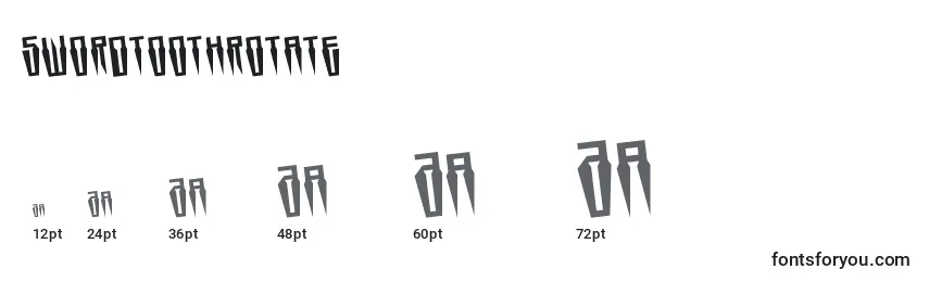 Swordtoothrotate Font Sizes