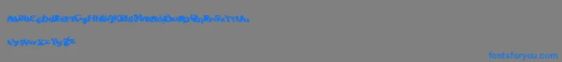 Fantasymachine Font – Blue Fonts on Gray Background