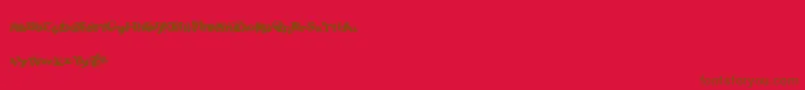 Fantasymachine Font – Brown Fonts on Red Background