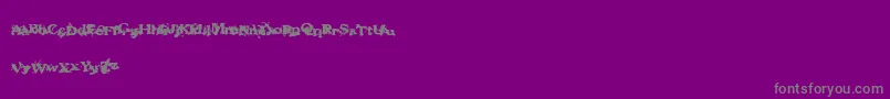 Fantasymachine Font – Gray Fonts on Purple Background