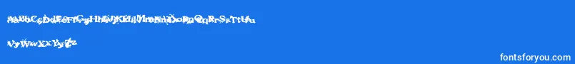 Шрифт Fantasymachine – белые шрифты на синем фоне