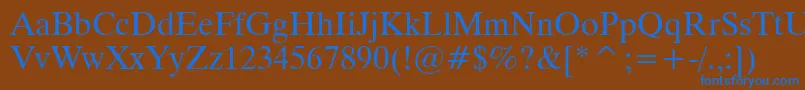 Подробнее о шрифте Tiempo Шрифт Tiempo – синие шрифты на коричневом фоне