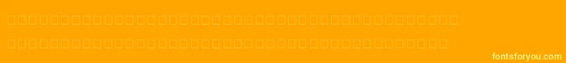 Hollywood Font – Yellow Fonts on Orange Background