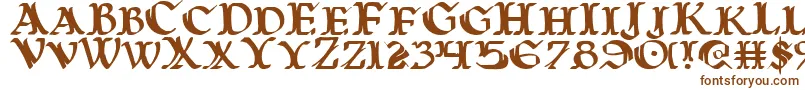 Warasgard Font – Brown Fonts on White Background