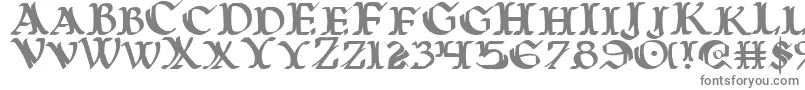 Шрифт Warasgard – серые шрифты на белом фоне