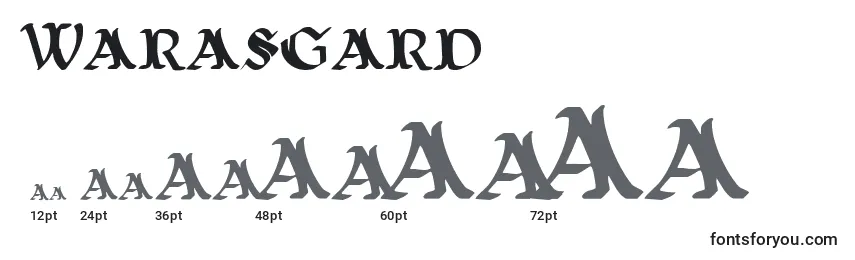 Размеры шрифта Warasgard