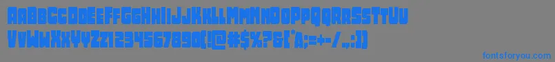 Opusmundicond Font – Blue Fonts on Gray Background