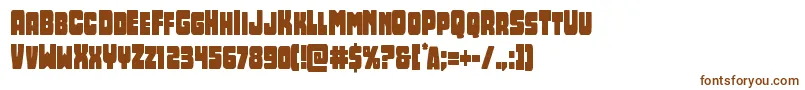 Opusmundicond Font – Brown Fonts on White Background