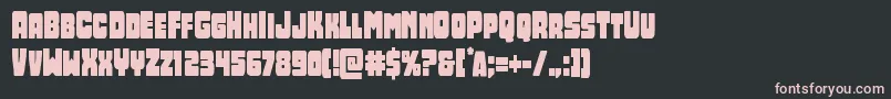 Opusmundicond Font – Pink Fonts on Black Background
