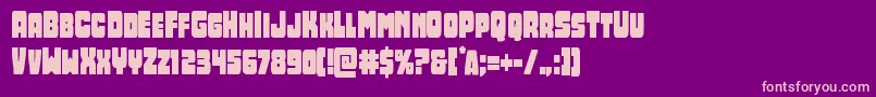 Opusmundicond Font – Pink Fonts on Purple Background
