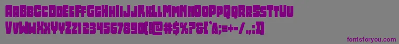 Opusmundicond Font – Purple Fonts on Gray Background