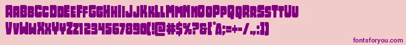 Opusmundicond Font – Purple Fonts on Pink Background