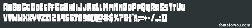 フォントOpusmundicond – 白い文字