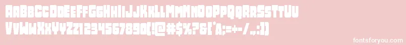Opusmundicond Font – White Fonts on Pink Background