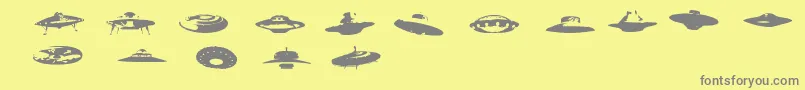 Más sobre la fuente Ovnis fuente Ovnis – Fuentes Grises Sobre Fondo Amarillo