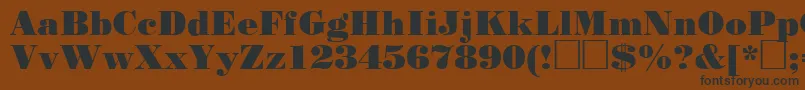 Stp93C Font – Black Fonts on Brown Background