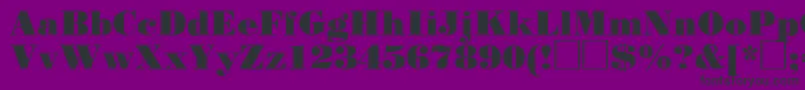 Stp93C Font – Black Fonts on Purple Background