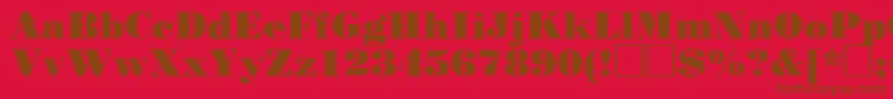 More about Stp93C Font Stp93C Font – Brown Fonts on Red Background