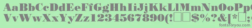 Stp93C Font – Gray Fonts on Green Background