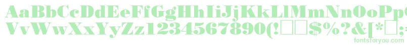 Stp93C-Schriftart – Grüne Schriften auf weißem Hintergrund