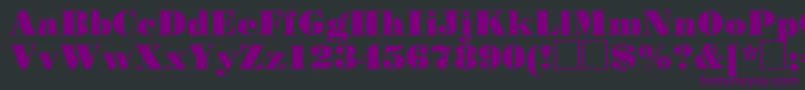 Stp93C Font – Purple Fonts on Black Background