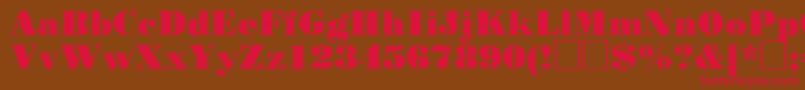 Stp93C Font – Red Fonts on Brown Background