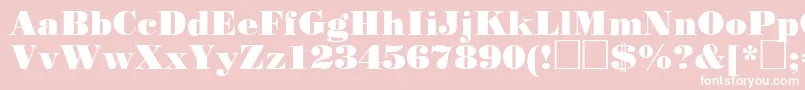 Stp93C Font – White Fonts on Pink Background