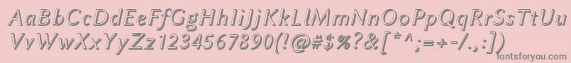 LinbiolinumAwi Font – Gray Fonts on Pink Background