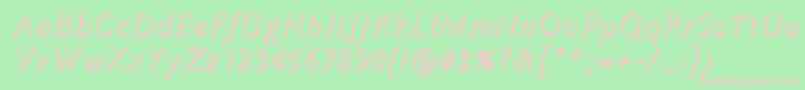 LinbiolinumAwi Font – Pink Fonts on Green Background