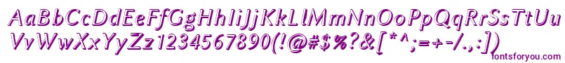 LinbiolinumAwi Font – Purple Fonts on White Background