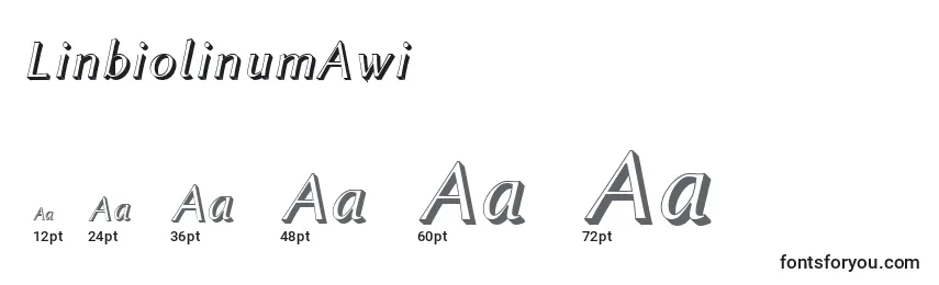 LinbiolinumAwi Font Sizes