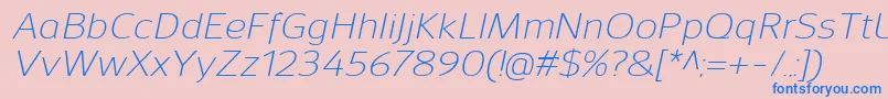 fuente SavileLightitalic – Fuentes Azules Sobre Fondo Rosa