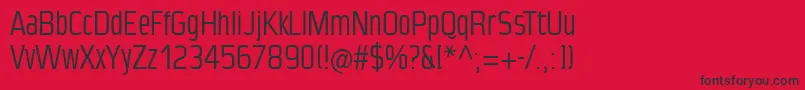 Condensanspaneurope Font – Black Fonts on Red Background