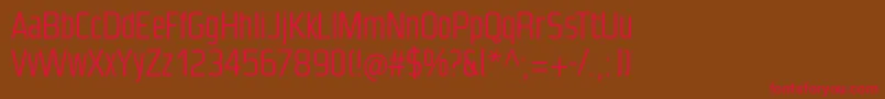 Condensanspaneurope Font – Red Fonts on Brown Background