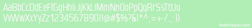 Condensanspaneurope Font – White Fonts on Green Background