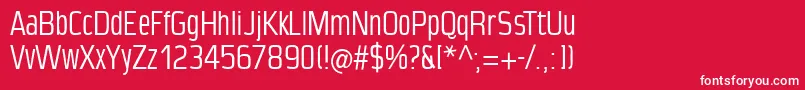 Condensanspaneurope Font – White Fonts on Red Background
