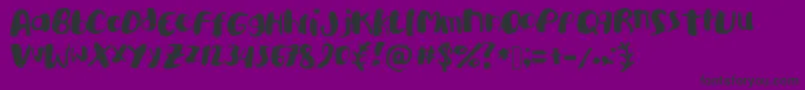Academykiller Font – Black Fonts on Purple Background