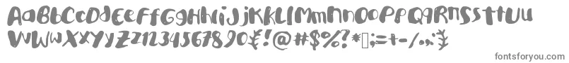 Шрифт Academykiller – серые шрифты на белом фоне