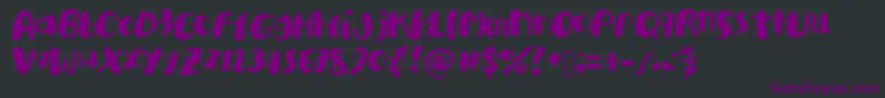 Academykiller Font – Purple Fonts on Black Background