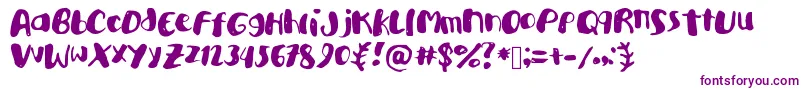 Academykiller Font – Purple Fonts on White Background