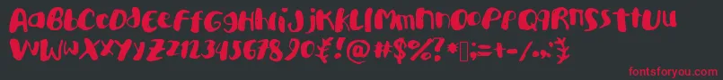 Academykiller Font – Red Fonts on Black Background