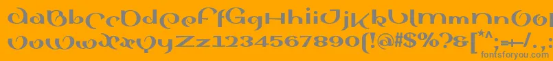SinahsansLtBlack-Schriftart – Graue Schriften auf orangefarbenem Hintergrund