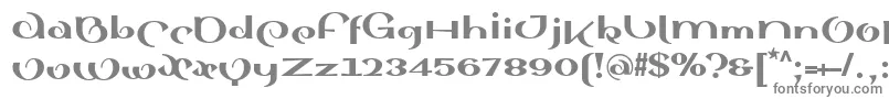 フォントSinahsansLtBlack – 白い背景に灰色の文字