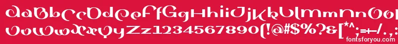 SinahsansLtBlack Font – White Fonts on Red Background
