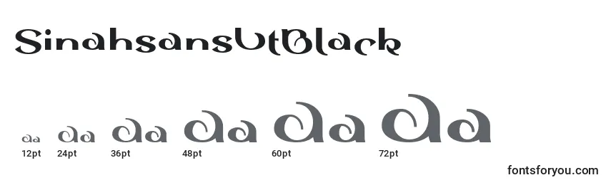 SinahsansLtBlack Font Sizes