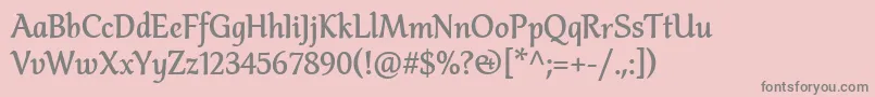 fuente AltheaBold – Fuentes Grises Sobre Fondo Rosa