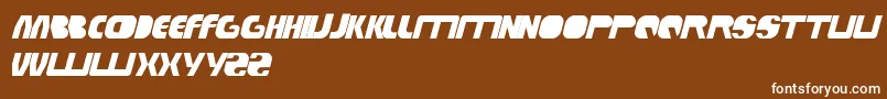 TechnoTech Font – White Fonts on Brown Background