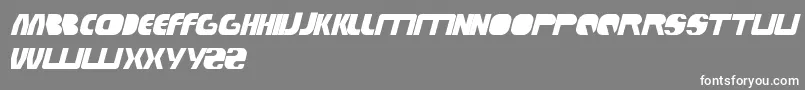 TechnoTech Font – White Fonts on Gray Background