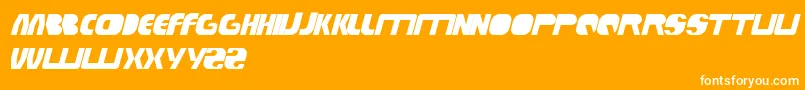 TechnoTech Font – White Fonts on Orange Background